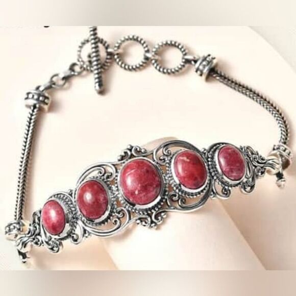 Norwegian Thulite Bracelet - Picture 4 of 15